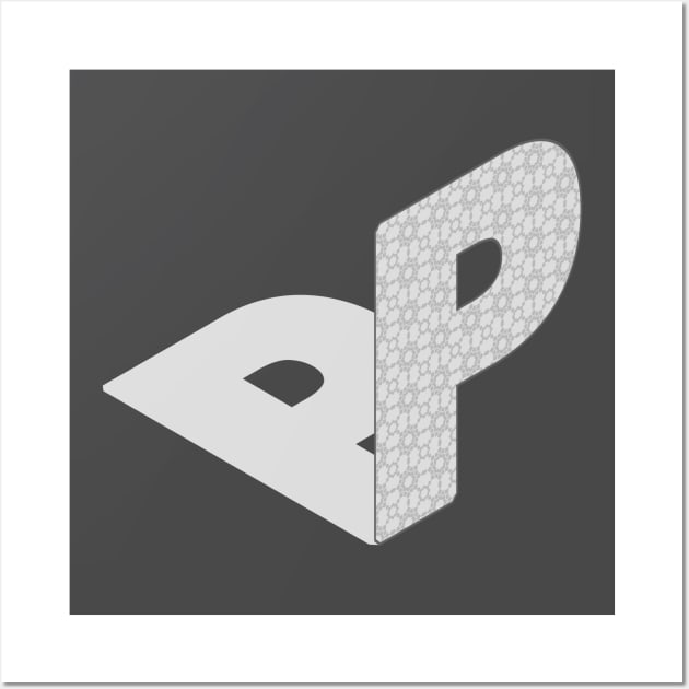 Isometric Alphabet Letter, Letter P Wall Art by PoshGeometry